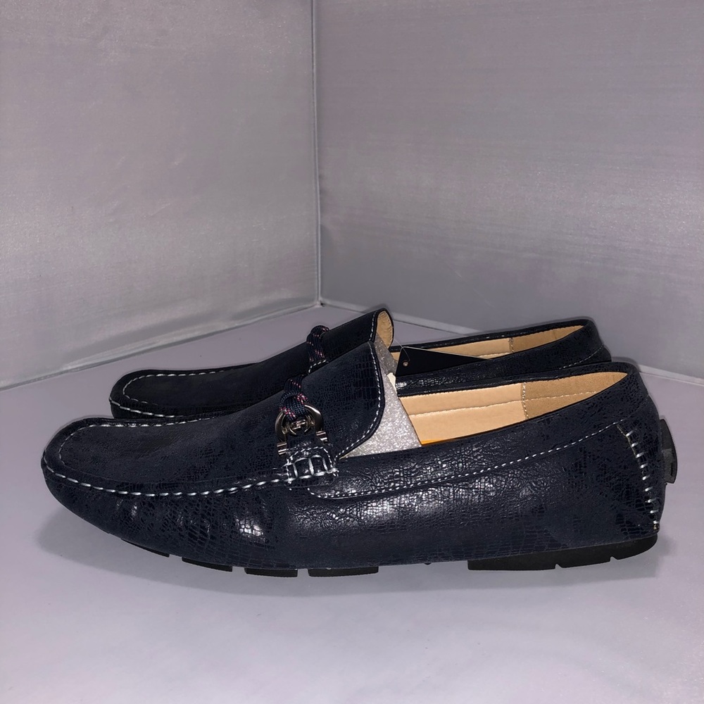 🆕  🎁 💝 Mens Rope Band Loafers Size 10M Navy - Picture 3 of 4